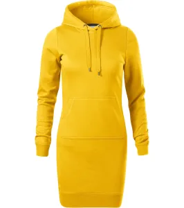 Malfini Snap Dámske mikinové šaty 419 žltá L