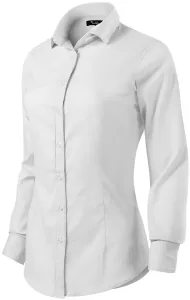 MALFINI Dámska košeľa s dlhým rukávom Dynamic - Biela | M