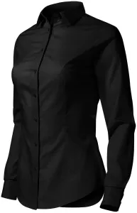 MALFINI Dámska košeľa s dlhým rukávom Style - Čierna | S