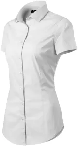 MALFINI Dámska košeľa s krátkym rukávom Flash - Biela | M