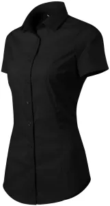 MALFINI Dámska košeľa s krátkym rukávom Flash - Čierna | M