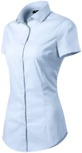 MALFINI Dámska košeľa s krátkym rukávom Flash - Svetlomodrá | M