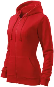 MALFINI Dámska mikina Trendy Zipper - Červená | S