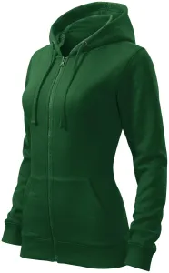 MALFINI Dámska mikina Trendy Zipper - Fľaškovo zelená | XS
