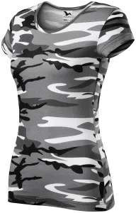 MALFINI Dámske tričko Camo Pure - Maskáčová šedá | XL