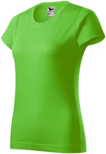 Dámske tričko Malfini Basic 134 - veľkosť: L, farba: zelené jablko