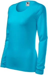 Dámske tričko s dlhým rukávom Adler Slim 139 - veľkosť: XL, farba: tyrkysová