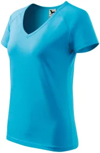 Dámske tričko s V výstrihom Adler Dream 128 - veľkosť: M, farba: tyrkysová