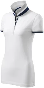 MALFINI Dámska polokošeľa Collar Up - Biela | XL