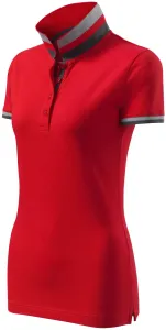 MALFINI Dámska polokošeľa Collar Up - Jasno červená | M