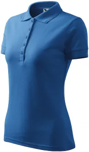 MALFINI Dámska polokošeľa Pique Polo - Azúrovo modrá | XL