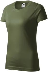 Dámske tričko Malfini Basic 134 - veľkosť: S, farba: khaki