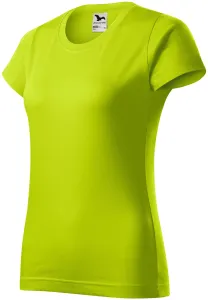 Dámske tričko Malfini Basic 134 - veľkosť: XS, farba: limetková