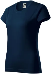 Dámske tričko Malfini Basic 134 - veľkosť: L, farba: tmavo modrá