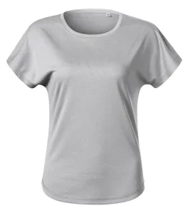 MALFINI Dámske tričko Chance - Strieborný melír | XL