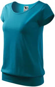 MALFINI Dámske tričko City - Tmavý tyrkys | XL