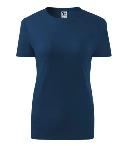 MALFINI Dámske tričko Classic New - Polnočná modrá | M