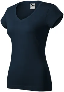 Dámske tričko s V výstrihom Adler Fit V-Neck 162 - veľkosť: XS, farba: tmavo modrá
