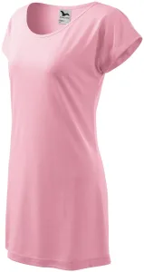 Dámske dlhé tričko/šaty Malfini Love 123 - veľkosť: S, farba: ružová