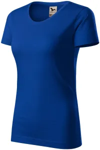 Dámske tričko, štruktúrovaná organická bavlna, kráľovská modrá, XL #1411950