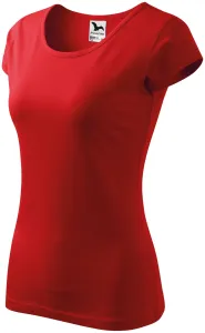 Dámske tričko s veľmi krátkym rukávom, červená, L #1406903