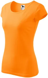 Dámske tričko s veľmi krátkym rukávom, mandarínková oranžová, XL