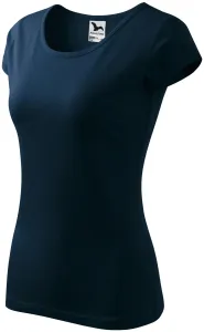 Dámske bavlnené tričko Malfini Pure 122 - veľkosť: M, farba: tmavo modrá