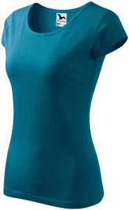Dámske tričko s veľmi krátkym rukávom, petrol blue, M #1406820