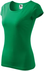 Dámske bavlnené tričko Malfini Pure 122 - veľkosť: XL, farba: trávová zelená