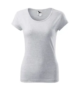MALFINI Dámske tričko Pure - Svetlošedý melír | M