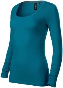 MALFINI Dámske tričko s dlhým rukávom Brave - Petrolejová | XL