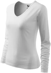MALFINI Dámske tričko s dlhým rukávom Elegance - Biela | L
