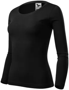 MALFINI Dámske tričko s dlhým rukávom Fit-T Long Sleeve - Čierna | XS
