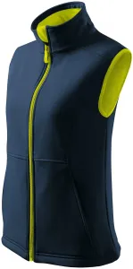 MALFINI Dámska softshellová vesta Vision - Námornícka modrá | XL