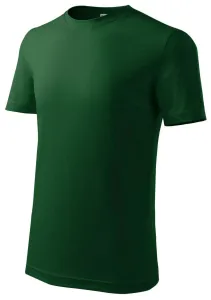 Detské tričko Malfini Classic New 135 - veľkosť: 158, farba: fľašková zelená