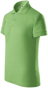 MALFINI Detská polokošeľa Pique Polo - Trávovo zelená | 122 cm (6 rokov)