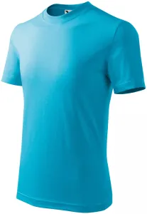 Detské tričko Malfini Basic 138 - veľkosť: 110, farba: tyrkysová