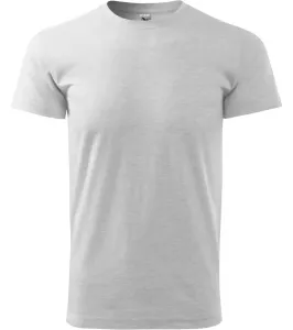 Malfini Basic Unisex tričko 129 svetlo šedý melír 5XL