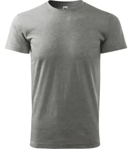 Malfini Basic Unisex tričko 129 tmavo šedý melír 5XL