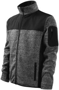 Pánska softshellová bunda Rimeck Casual 550 - veľkosť: XXL, farba: šedá knit
