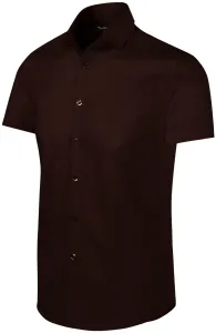 MALFINI Pánska košeľa s krátkym rukávom Flash - Kávová | M
