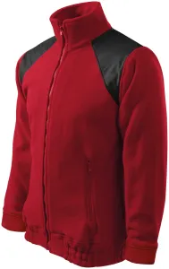 MALFINI Fleecová mikina Jacket Hi-Q - Marlboro červená | XXL