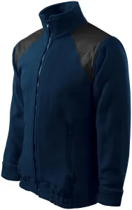 MALFINI Fleecová mikina Jacket Hi-Q - Námornícka modrá | M