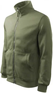 Pánska mikina jednoduchá bez kapucne, khaki, XL #1412731
