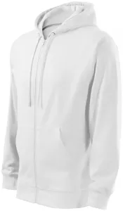 MALFINI Pánska mikina Trendy Zipper - Biela | S