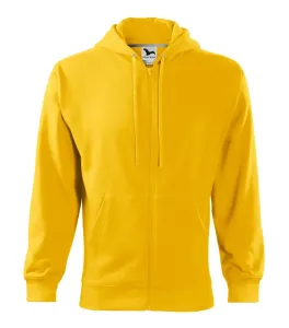 MALFINI Pánska mikina Trendy Zipper - Žltá | XXL