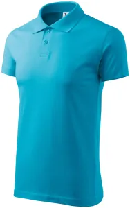 Pánska polokošeľa Mafini Single Jersey 202 - veľkosť: L, farba: tyrkysová
