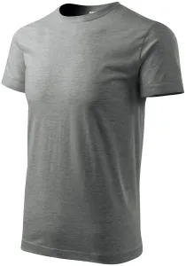 Pánske tričko Malfini Basic 129 - veľkosť: S, farba: tmavosivý melír