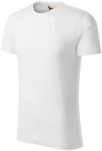 Pánske tričko, štruktúrovaná organická bavlna, biela, S #1412006