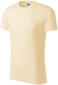 Pánske tričko, štruktúrovaná organická bavlna, mandľová, L